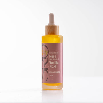 Rose Vanilla No.4 – Hair & Body Oil  روز فانيلا رقم ٤ – زيت للشعر والجسم