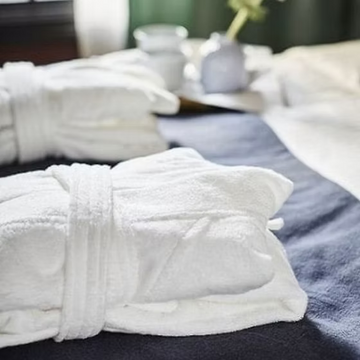 Cotton Terry Bathrobe  رداء حمّام فاخر من قطن تيري ناعم للغاية