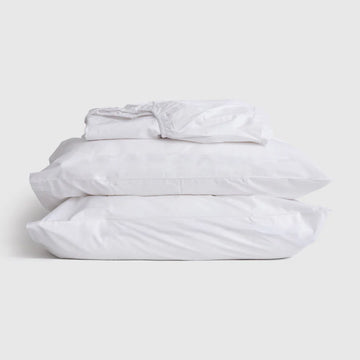White Cotten Terry Fitted Sheet Set - Small   طقم ملاية مطاط قطن تيري أبيض – مقاس صغير